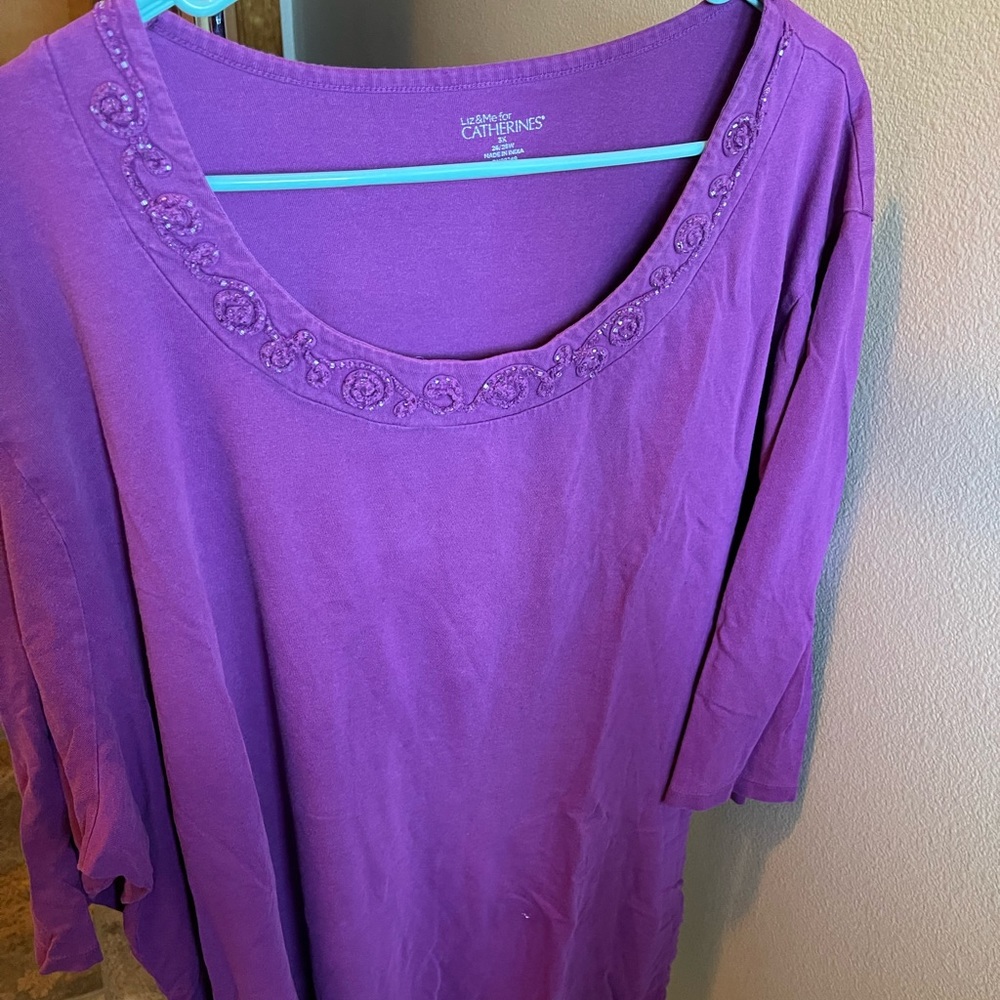 3x tunic length shirt